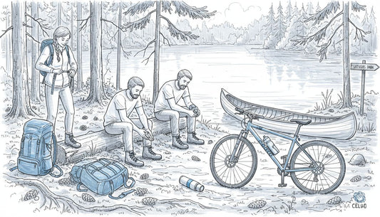 Draugu kompānija gatavojas piedzīvojumam dabā