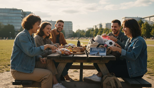 Draugu bariņš plāno piedzīvojumu pilnu ballīti kādā Rīgas parkā.