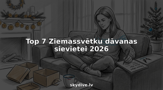 Sieviete, sēžot uz dīvāna, prāto, kādus Ziemassvētku dāvanas šogad sarūpēt saviem tuviniekiem.