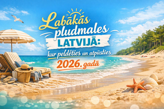 Labākās pludmales Latvijā: kur peldēties un atpūsties 2026. gadā