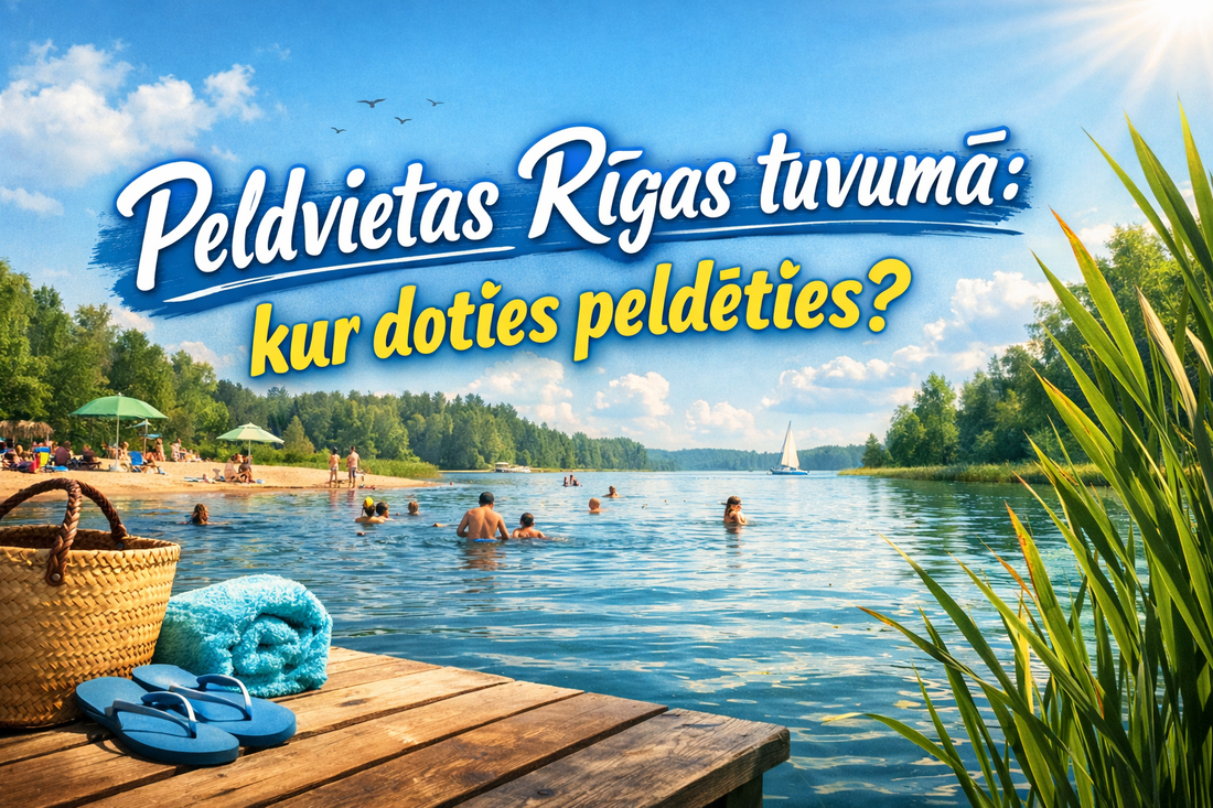 Peldvietas Rīgas tuvumā: kur doties peldēties?