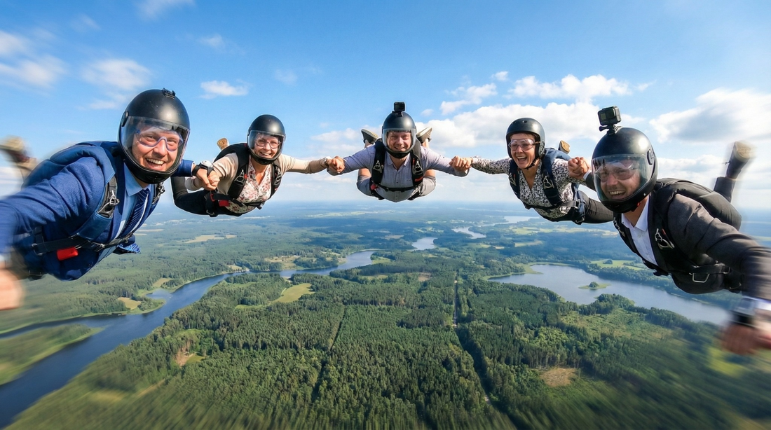 7 komandas saliedēšanas idejas uzņēmumiem Latvijā