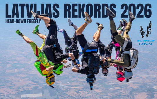 Latvijas pirmais head-down freefly rekords — 2026
