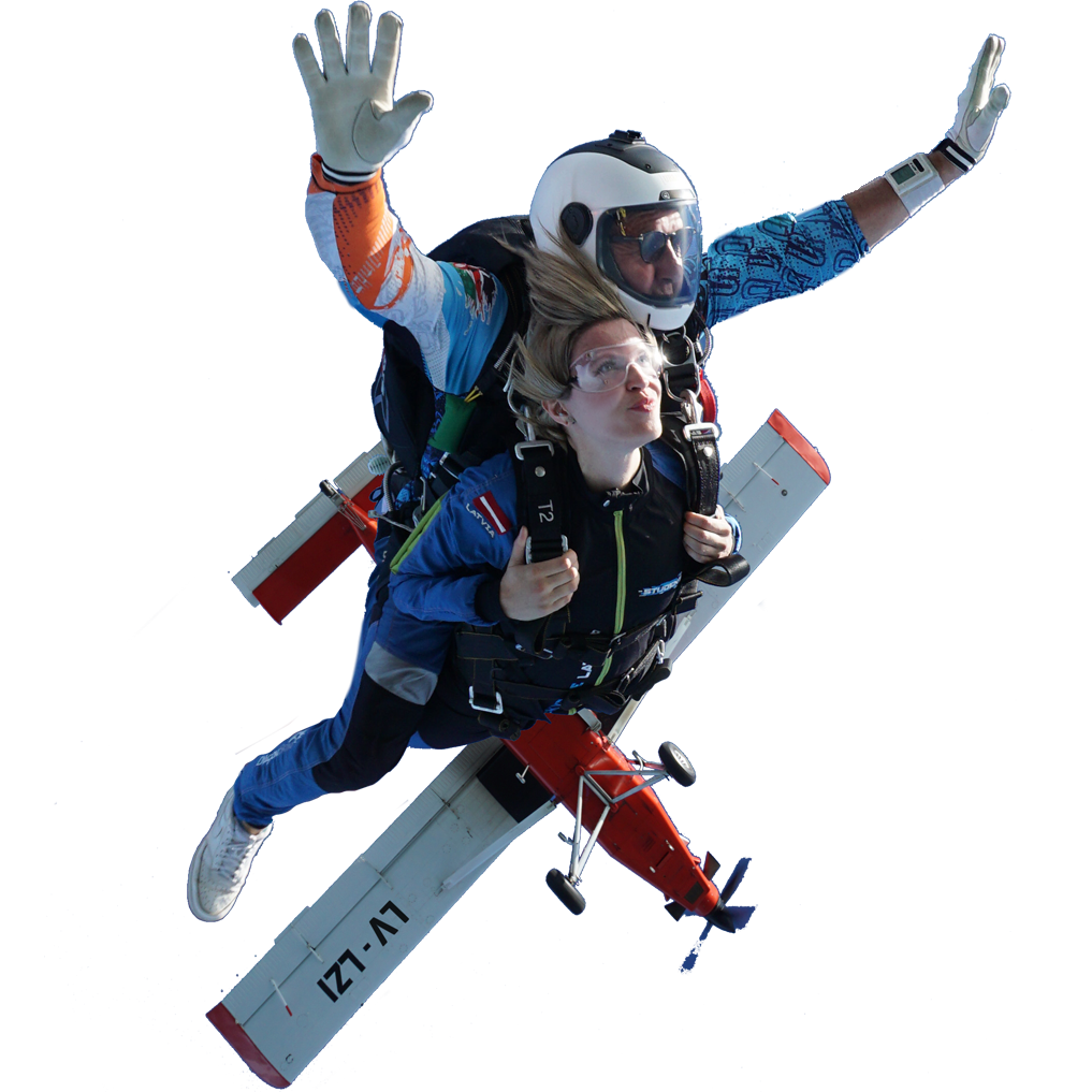 Skydive Latvia dāvanu karte - tandēma izpletņlēciens